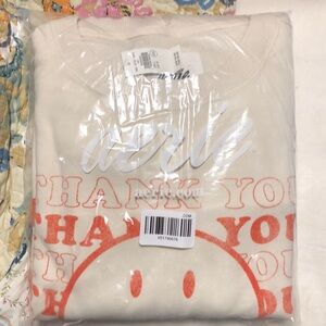 New in package with tags Aerie sweatshirt “Thank you for visiting”. Size Large.